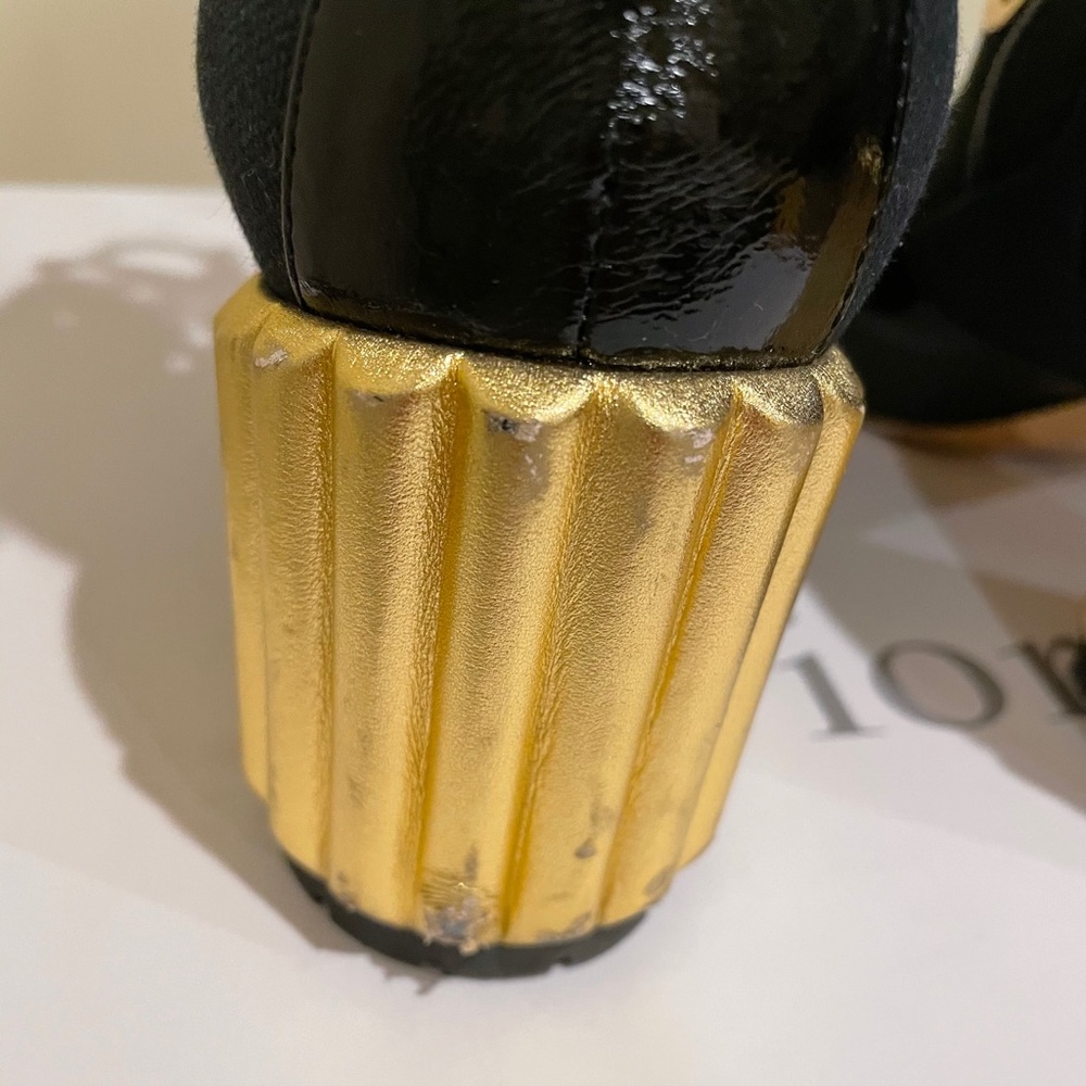 Dior Black Crinkled Boots - Picture 7 of 15